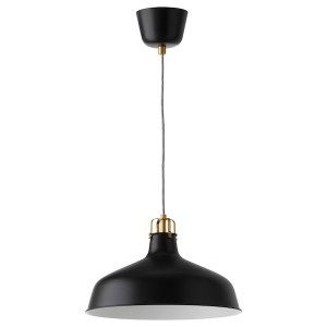 IKEA RANARP Pendant lamp, 15 in Black, Ikea Outlet | 3106FADRJ