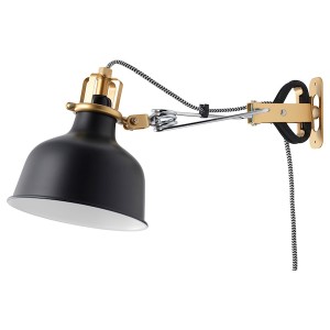 IKEA RANARP wall/clamp spotlight Black, Ikea Outlet | 4912ZSMJV