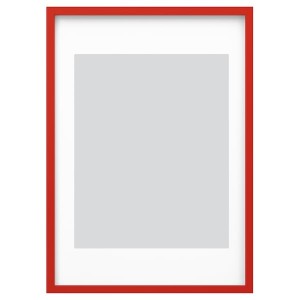 IKEA RÖDALM frame, 19 ¾x27 ½ in Red, Ikea Outlet | 0956IECYM