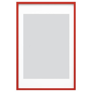 IKEA RÖDALM frame, 24x36 in Red, Ikea Outlet | 8934NBMPD