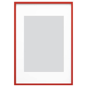 IKEA RÖDALM frame, 27 ½x39 ¼ in Red, Ikea Outlet | 2065FQDHG