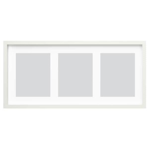 IKEA RÖDALM frame for 3 pictures, 30x13 ¾ in White, Ikea Outlet | 8249VBJWM