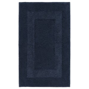 IKEA RÖDVATTEN bath mat, 20x31 in Dark Blue, Ikea Outlet | 5386VDSBK