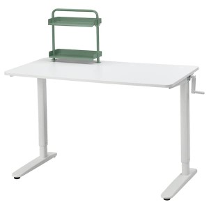 IKEA RELATERA desk combination sit/stand, 46 1/8x23 5/8 in White, Ikea Outlet | 2381WPJRT
