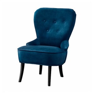 IKEA REMSTA armchair Djuparp Dark Green / Blue, Ikea Outlet | 7491MNCFZ