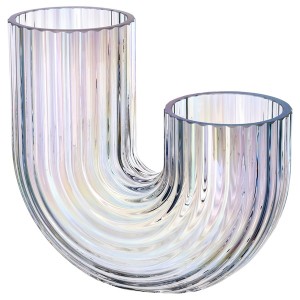 IKEA RÄFFELBJÖRK vase, mother-of-pearl color, 7 ¾ in, Ikea Outlet | 0687WNHJM