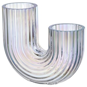 IKEA RÄFFELBJÖRK vase, mother-of-pearl color, 4 ¾ in, Ikea Outlet | 3825AGJEN
