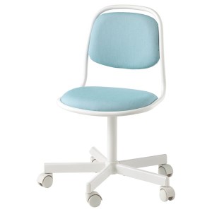 IKEA ÖRFJÄLL child's desk chair White / Vissle Blue / Green, Ikea Outlet | 5476VWRAS