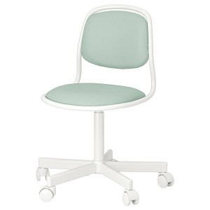 IKEA ÖRFJÄLL child's desk chair White / Vissle Light Green, Ikea Outlet | 4785VHIXO