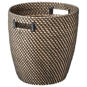 IKEA RÅGKORN plant pot, indoor/outdoor dark gray/beige, 12 ½ in, Ikea Outlet | 1264RYCDL
