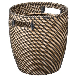IKEA RÅGKORN plant pot, indoor/outdoor dark gray/beige, 9 ½ in, Ikea Outlet | 4925PZNTO