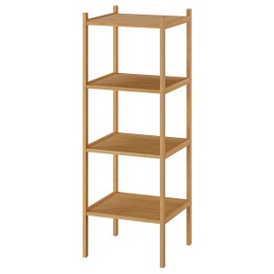 IKEA RÅGRUND shelf unit, bamboo, 14 5/8x14 5/8x41 in, Ikea Outlet | 0713FPYMI