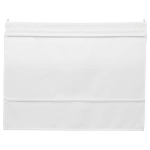 IKEA RINGBLOMMA Roman blind, white, 23x63 in, Ikea Outlet | 5260DLQOH