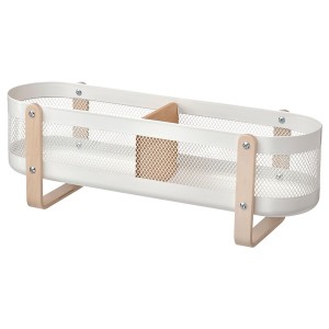 IKEA RISATORP desk organizer, white, 19 ¾x6 ¼x6 ¾ in, Ikea Outlet | 1604LTNRJ