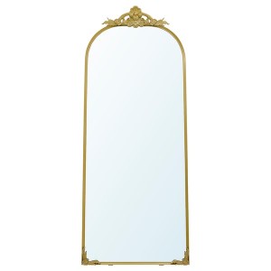 IKEA RÅMEBO mirror, gold, 29 1/2x66 1/8 in, Ikea Outlet | 4783AFEJS