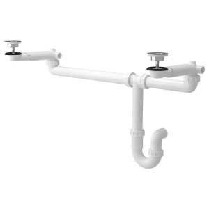 IKEA RÄNNILEN water trap, 2 bowls, Ikea Outlet | 2093ZTCLJ