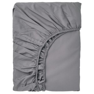 IKEA RÖNNVECKMAL fitted sheet, King Gray, Ikea Outlet | 0925RDFAJ