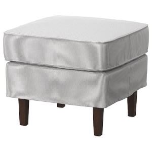 IKEA ROCKSJÖN ottoman Klovsta Gray / White, Ikea Outlet | 7609ANVSC