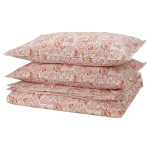 IKEA RODGERSIA duvet cover and pillowcase(s), King Pink / White, Ikea Outlet | 7984QZDHL