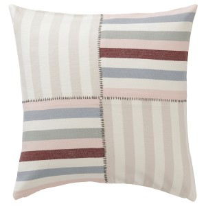 IKEA ROSENDUNÖRT cushion cover, multicolor handmade/patch work, 20x20 in, Ikea Outlet | 6745IWTBK