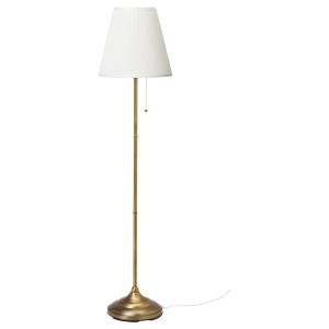 IKEA ÅRSTID floor lamp Brass / White, Ikea Outlet | 4370RUCLS