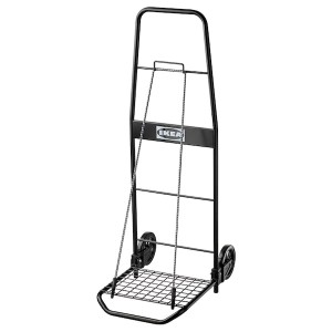 IKEA RULLEBÖR cart, black, Ikea Outlet | 4687IDVXP