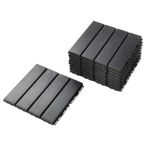 IKEA RUNNEN decking, outdoor, 9 sq feet Dark Gray, Ikea Outlet | 1324UOCQJ