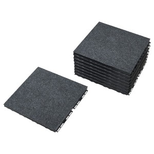 IKEA RUNNEN decking, outdoor, 9 sq feet Textile Dark Gray, Ikea Outlet | 9546AUJCW