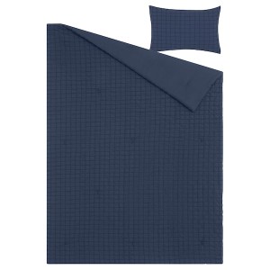 IKEA RÄVSTARR comforter set, Twin/Twin X-long Dark Blue, Ikea Outlet | 5679AJFMG