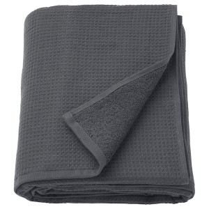 IKEA SALVIKEN bath sheet, 39x59 in Anthracite, Ikea Outlet | 2053EFLOB