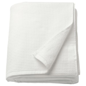 IKEA SALVIKEN bath sheet, 39x59 in White, Ikea Outlet | 6013OIKUV