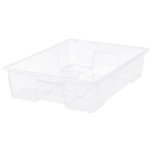 IKEA SAMLA box, clear, 30 ¾x22x7 in/15 gallon, Ikea Outlet | 9618COXPM
