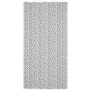 IKEA SANDLUSERN pre-cut fabric, white/black, 59x118 in, Ikea Outlet | 2615SCLZU