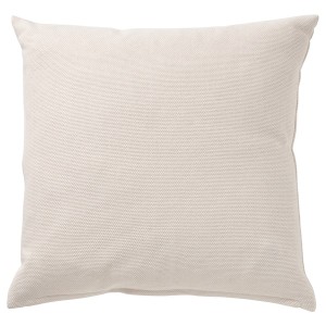 IKEA SANDTRAV cushion, 18x18 in Beige / White, Ikea Outlet | 6173EVAIT