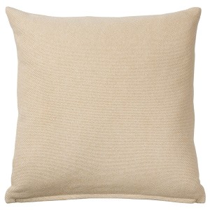 IKEA SANDTRAV cushion, 18x18 in Yellow / Beige / White, Ikea Outlet | 3185ZOGDJ