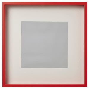 IKEA SANNAHED frame, 19 ¾x19 ¾ in Red, Ikea Outlet | 3970CVILO