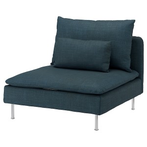 IKEA SÖDERHAMN 1-seat section Hillared Dark Blue, Ikea Outlet | 5824YXPGB