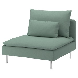 IKEA SÖDERHAMN 1-seat section Tallmyra Light Green, Ikea Outlet | 0735MZUGB
