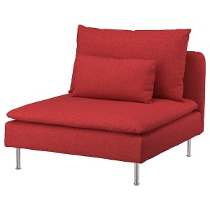 IKEA SÖDERHAMN 1-seat section Tonerud Red, Ikea Outlet | 7254ASIUR
