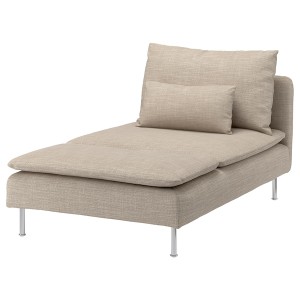 IKEA SÖDERHAMN Chaise cover Hillared Beige, Ikea Outlet | 1024WBIZJ