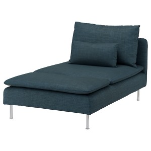 IKEA SÖDERHAMN Chaise cover Hillared Dark Blue, Ikea Outlet | 9052AWDSG