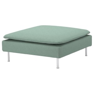 IKEA SÖDERHAMN Cover for ottoman Tallmyra Light Green, Ikea Outlet | 6485SQCWL