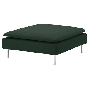 IKEA SÖDERHAMN Cover for ottoman Tallmyra Dark Green, Ikea Outlet | 0627LJFXZ