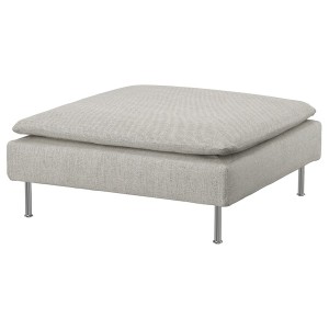 IKEA SÖDERHAMN Cover for ottoman Viarp Beige / Brown, Ikea Outlet | 0645JTSAQ