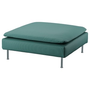 IKEA SÖDERHAMN ottoman Kelinge Gray / Turquoise, Ikea Outlet | 5231FSUTI