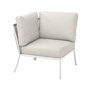 IKEA SEGERÖN corner section with pad White / Beige / Frösön / Duvholmen Beige, Ikea Outlet | 3581HLBPN