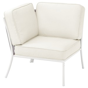 IKEA SEGERÖN corner section with pad White / Beige / Järpön / Duvholmen White, Ikea Outlet | 6524TFXJQ