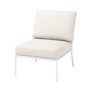 IKEA SEGERÖN seat sec for modular sofa, outdoor, white/beige/Frösön/Duvholmen beige, Ikea Outlet | 5013VPYOH