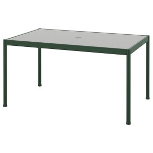 IKEA SEGERÖN table, outdoor, 35 7/8x57 7/8 in Dark Green / Light Gray, Ikea Outlet | 6198FCYQV