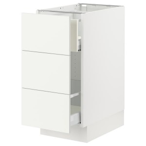 IKEA SEKTION / MAXIMERA base cab f recycling/3 fronts, 15x24x30 in White / Vallstena White, Ikea Outlet | 0587BJFAK